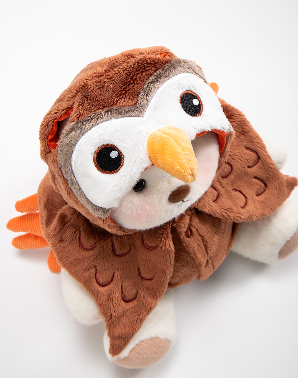 Getahug Halloween Moonlit Owl Bear | Handmade Jointed Teddy Bear Stuffed Animal Gift