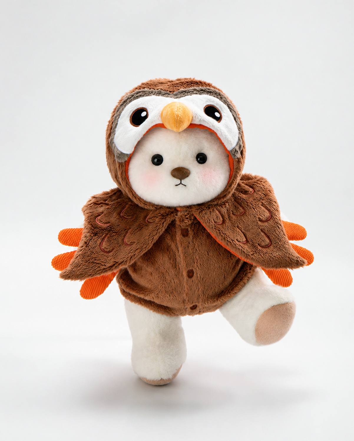 Getahug Halloween Moonlit Owl Bear | Handmade Jointed Teddy Bear Stuffed Animal Gift