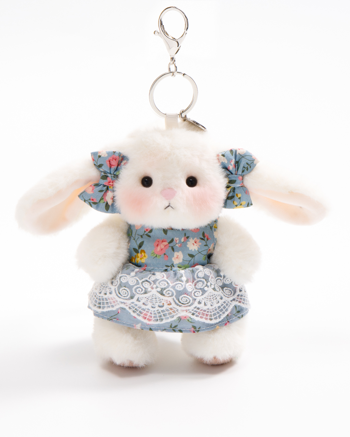 Getahug Bluebell Dress Mini Bunny Bag Charm | 5.9 Inches Soft Plush Keychains Gift