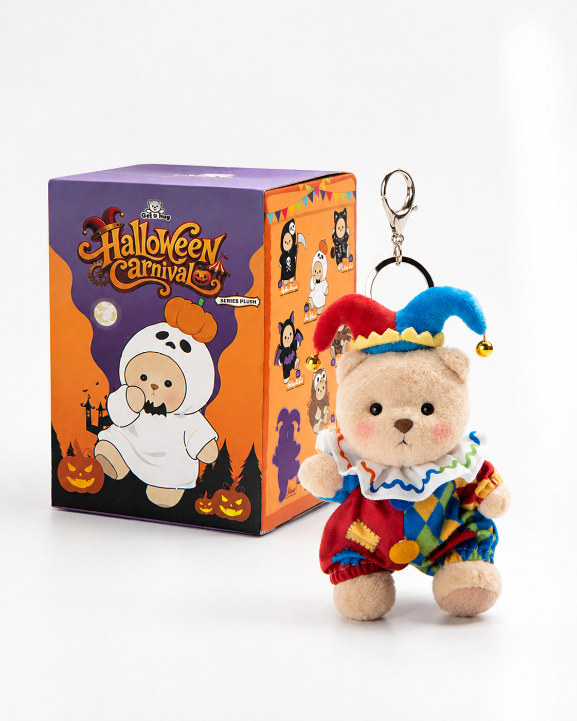 Getahug Halloween Carnival Series Mini Bear Plush Blind Box | 5.9 Inches Pendant Keychain Bag Charm Gift (Pre-sale)