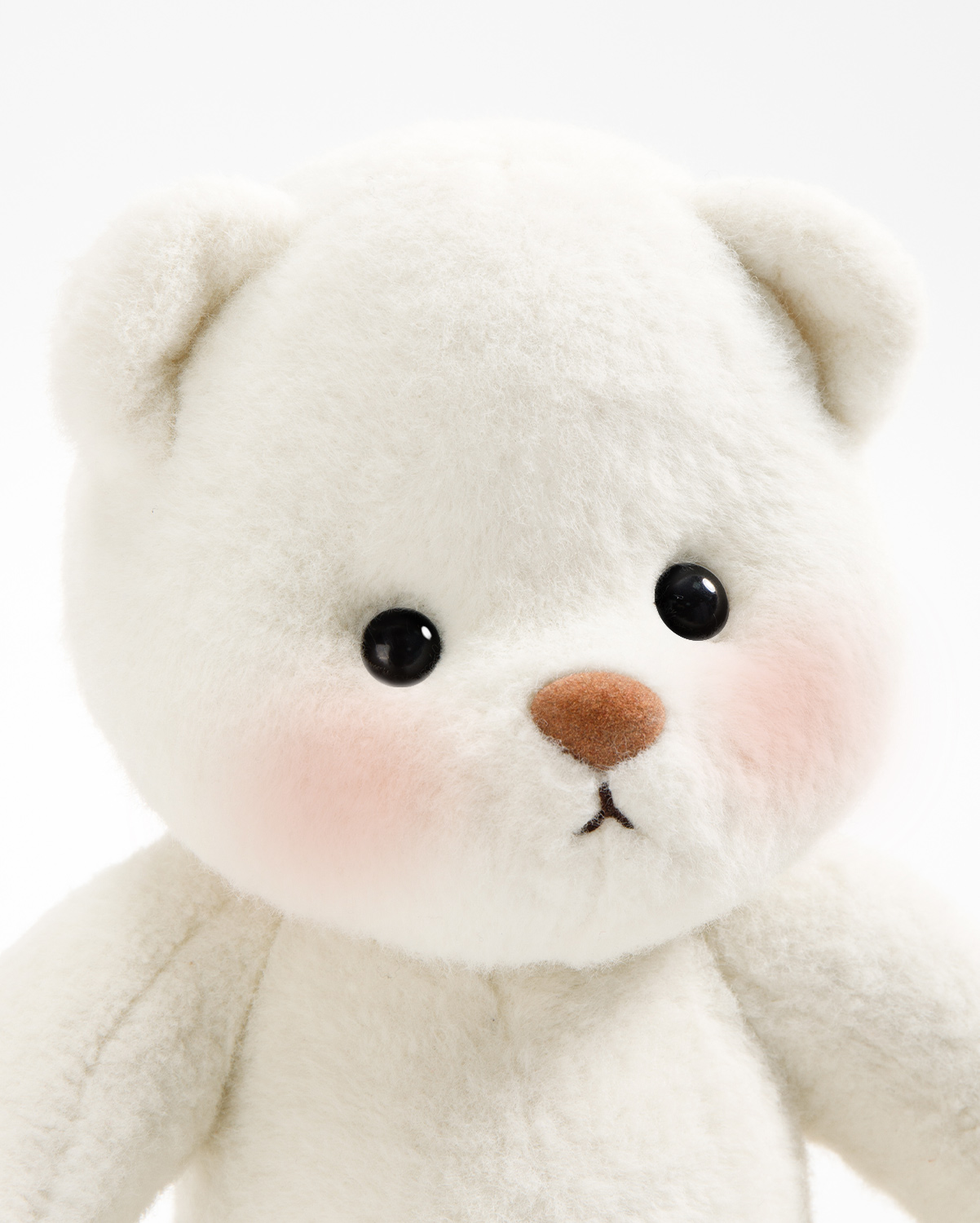 Getahug Winter The White Jointed Teddy Bear | Handmade Stuffed Animal Gift