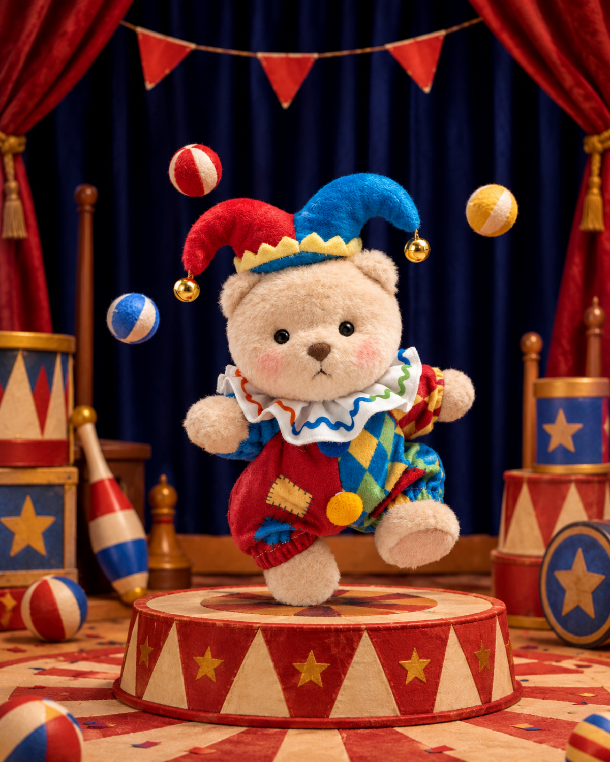 Getahug Halloween Carnival Series Mini Bear Plush Blind Box | 5.9 Inches Pendant Keychain Bag Charm Gift