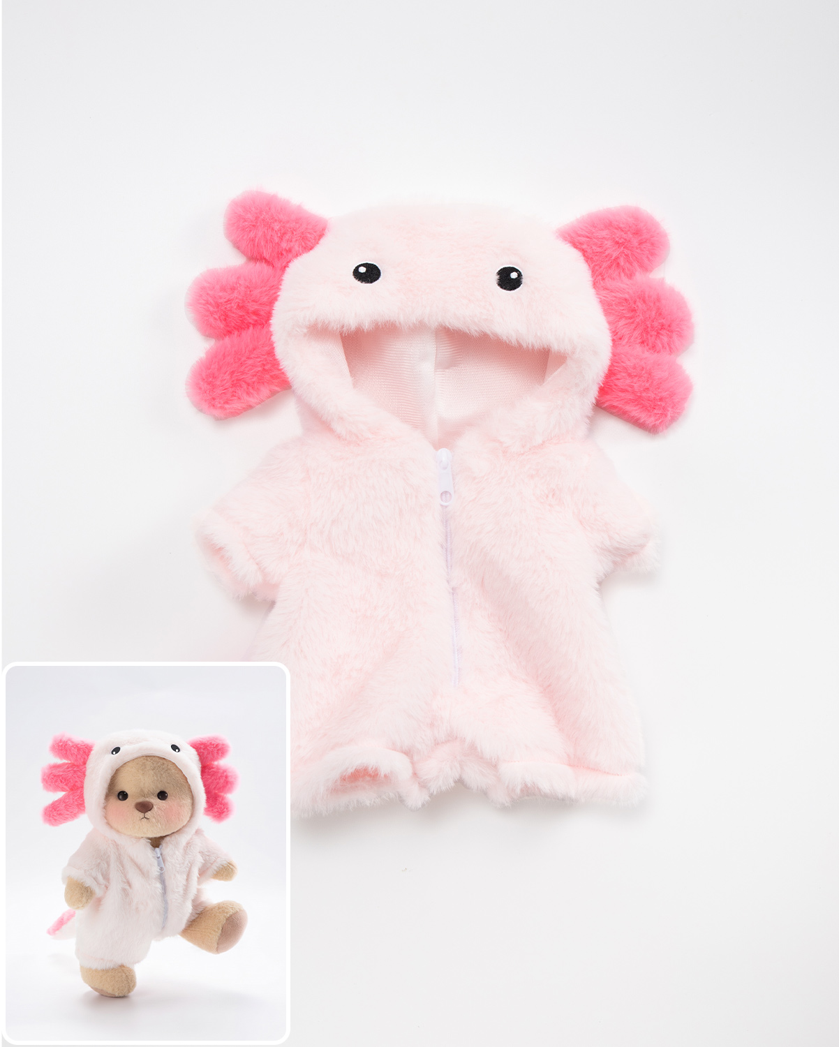 Pink Axolotl Set (Outfit Only) | 12 Inches Stuffed Animal Clothes