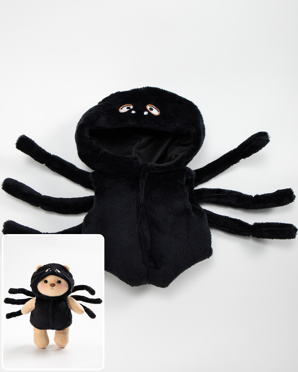 Getahug Halloween Black Spider Bear | Handmade Jointed Teddy Bear Stuffed Animal Gift