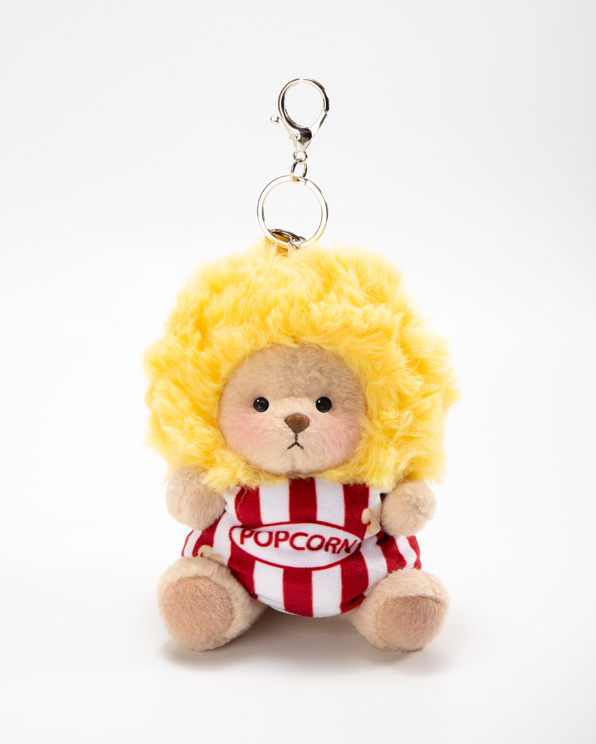 Popcorn Bag Charm Keychain (Outfit Only) | 5.9 Inches Mini Teddy Bear Plush Animal Clothes