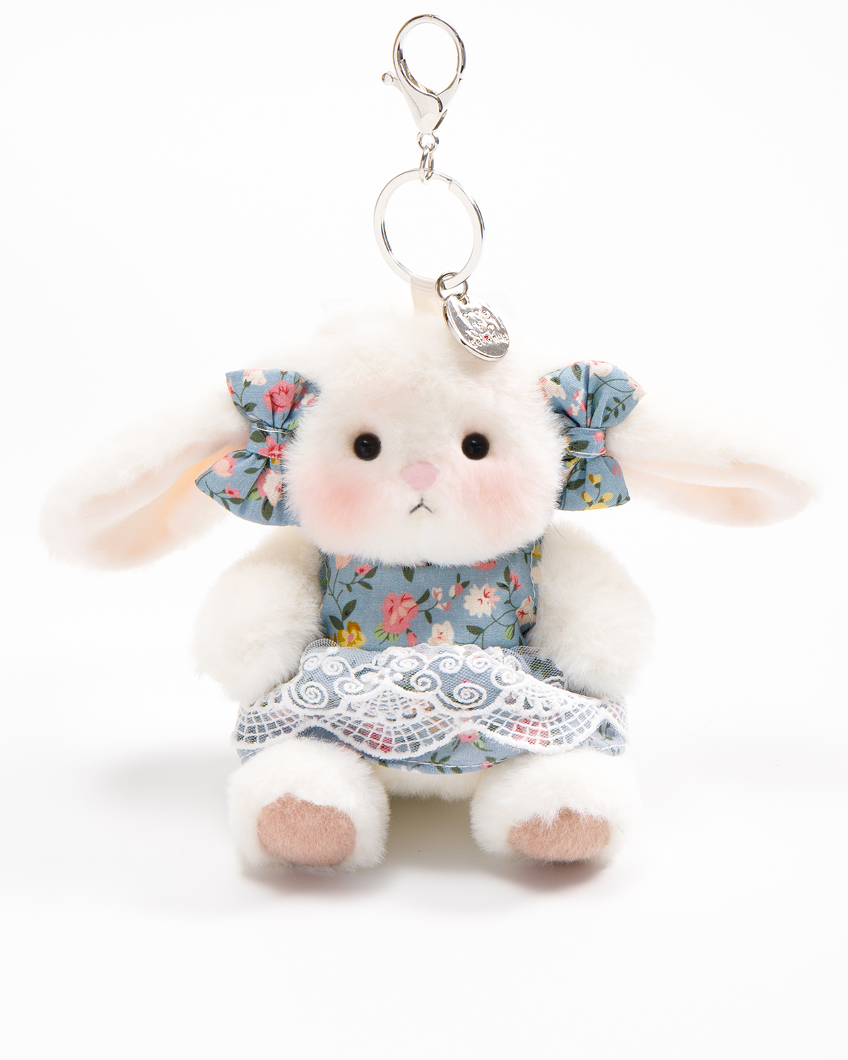 Getahug Bluebell Dress Mini Bunny Bag Charm | 5.9 Inches Soft Plush Keychains Gift