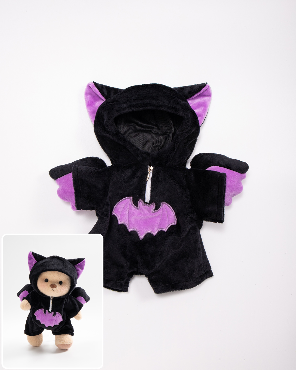 Getahug Halloween Midnight Bat Bear | Handmade Jointed Teddy Bear Stuffed Animal Gift (Pre-sale)