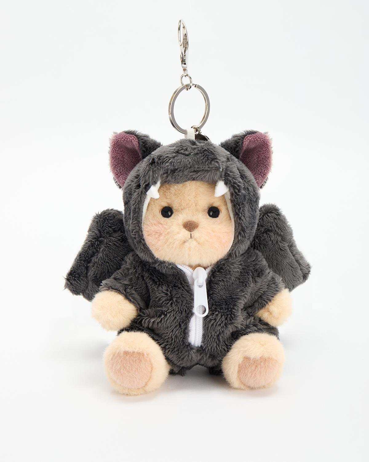 Getahug Monster Bat Mini Bear Keychain | 5.9 Inches Stuffed Animal Bag Charm Halloween Gift