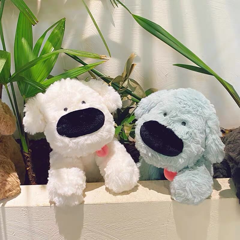 Big Nosed Puppy Friend with Retractable Tongue, White+Blue(Save $10 ) · 9.06 Inches
