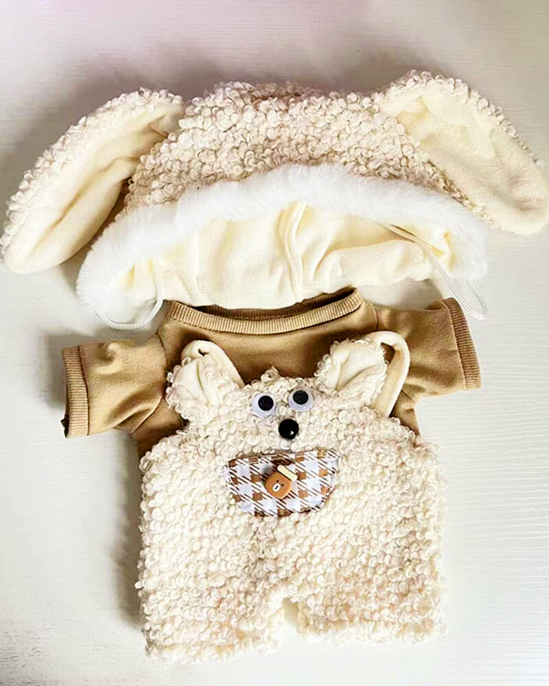 Long Ears Easter Bunny Bear Suit / Handmade Jointed Teddy Bear Gifts, Outfit Only