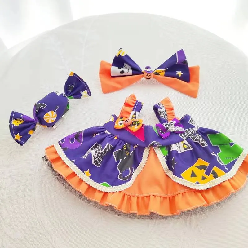 Halloween Purple Candy Dress Set (Outfit Only) | Teddy Bear Clothes