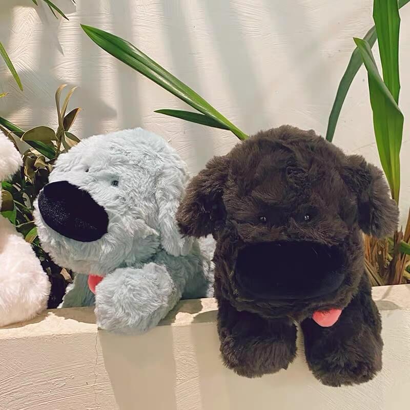 Big Nosed Puppy Friend with Retractable Tongue, Black+Sky Blue(Save $10 ) · 9.06 Inches