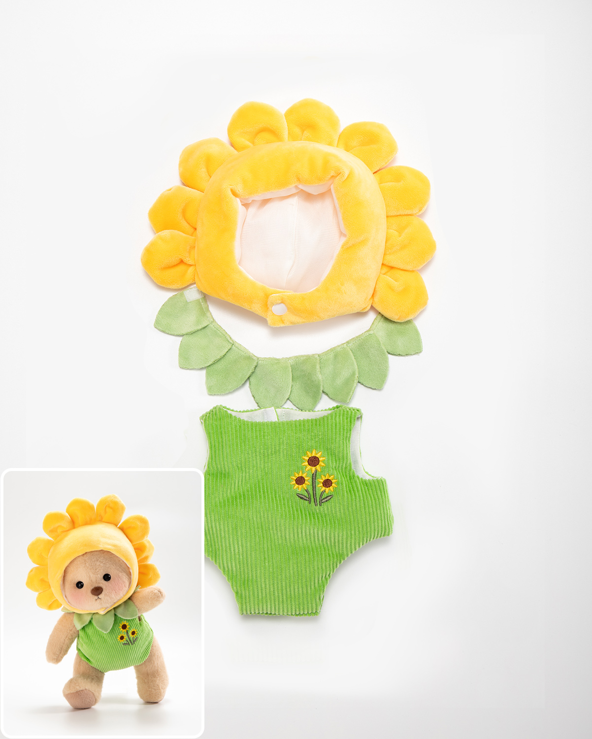 Sunflower Set (Outfit Only) | 12 Inches Stuffed Animal Clothes