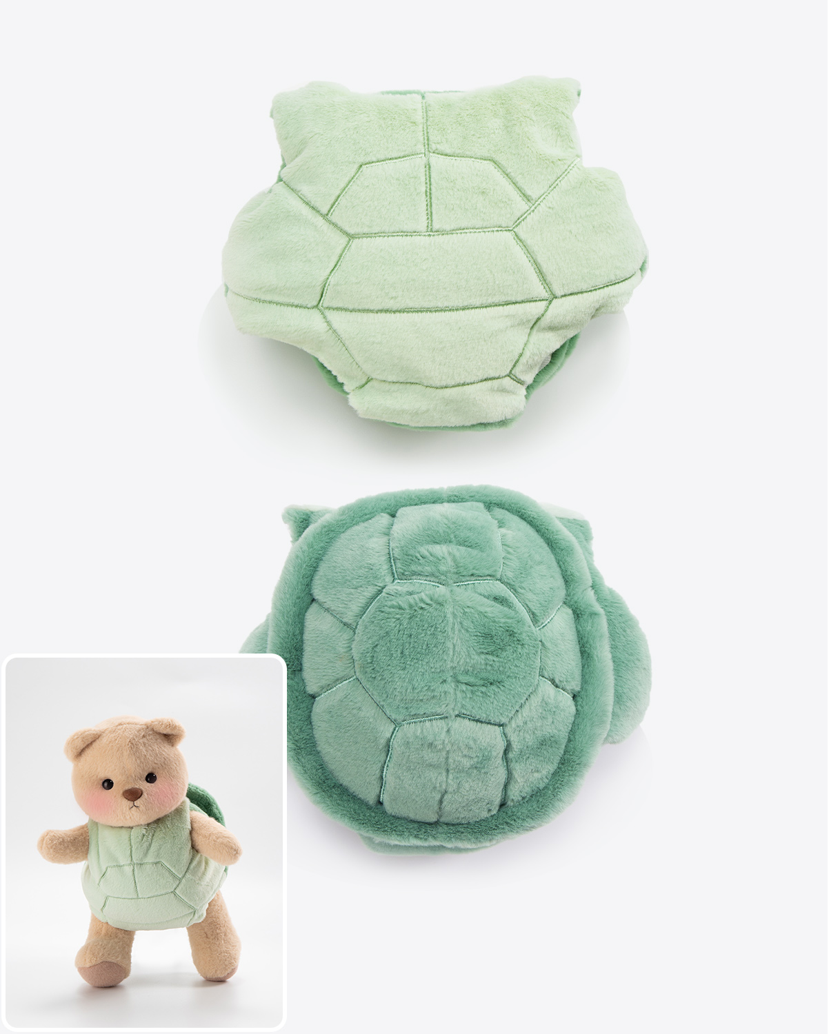 Getahug Green Turtle Bear | Handmade Jointed Teddy Bear Stuffed Animal Gift