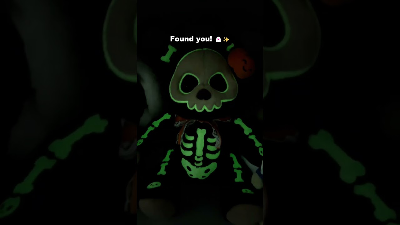 Getahug Halloween Glow-in-the-Dark Skeleton Teddy Bear | Halloween Limited Edition Handmade Jointed Stuffed Animal Gift (Pre-sale)