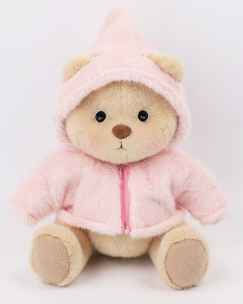 Small Custom Handmade Jointed Valentine's Teddy Bear