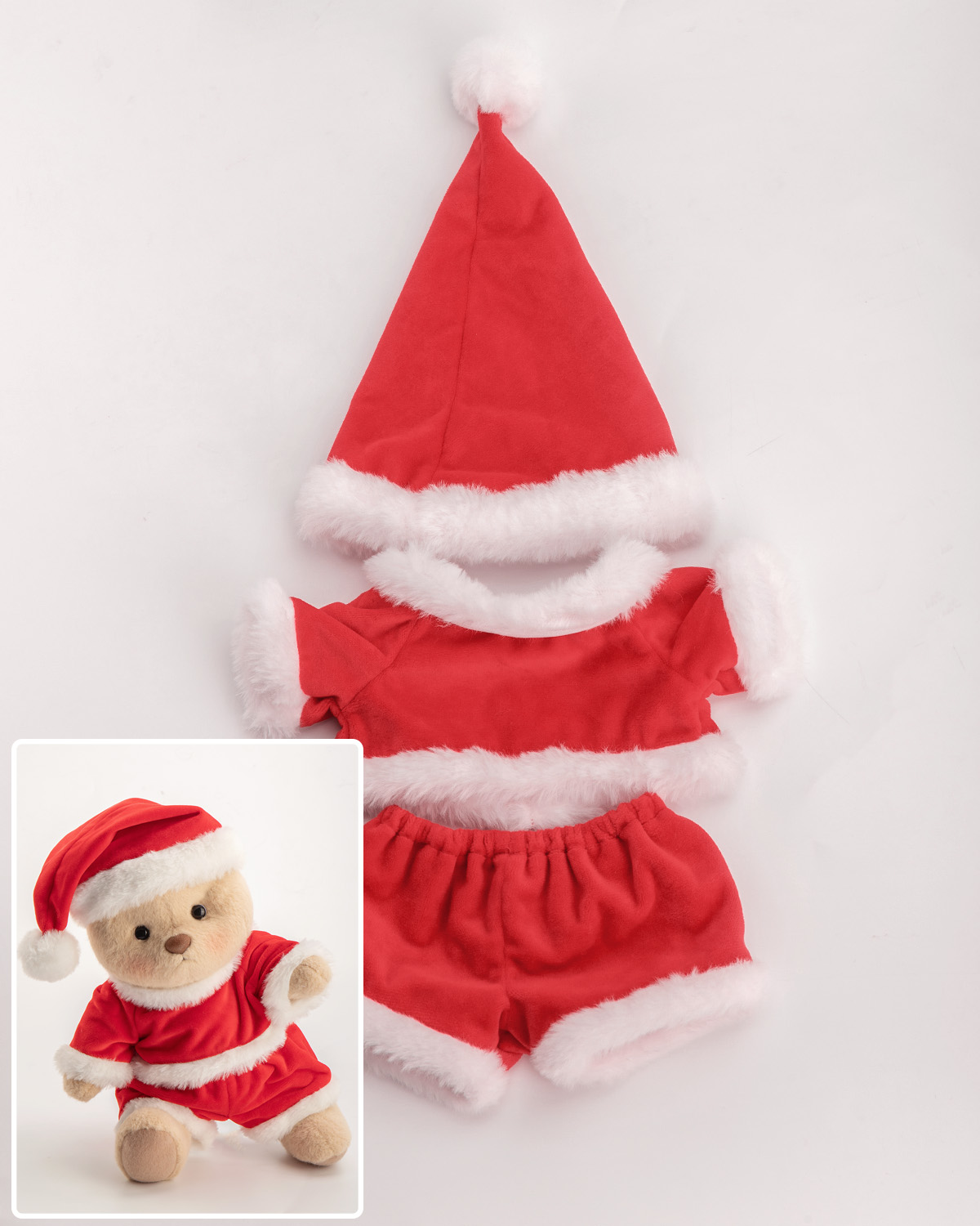 Christmas Santa Set(Outfit Only) | Teddy Bear Clothes