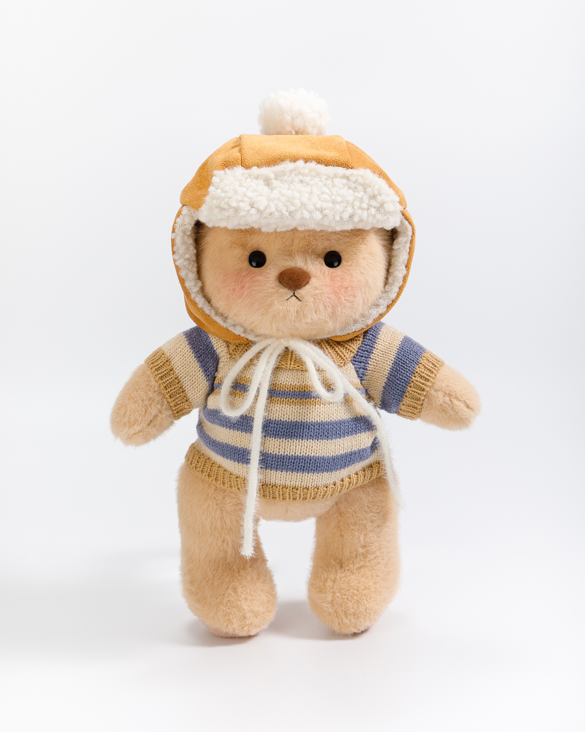 Camel Sherpa Earflap Hat | Accessories Suitable for 12 Inches Stuffed Animals