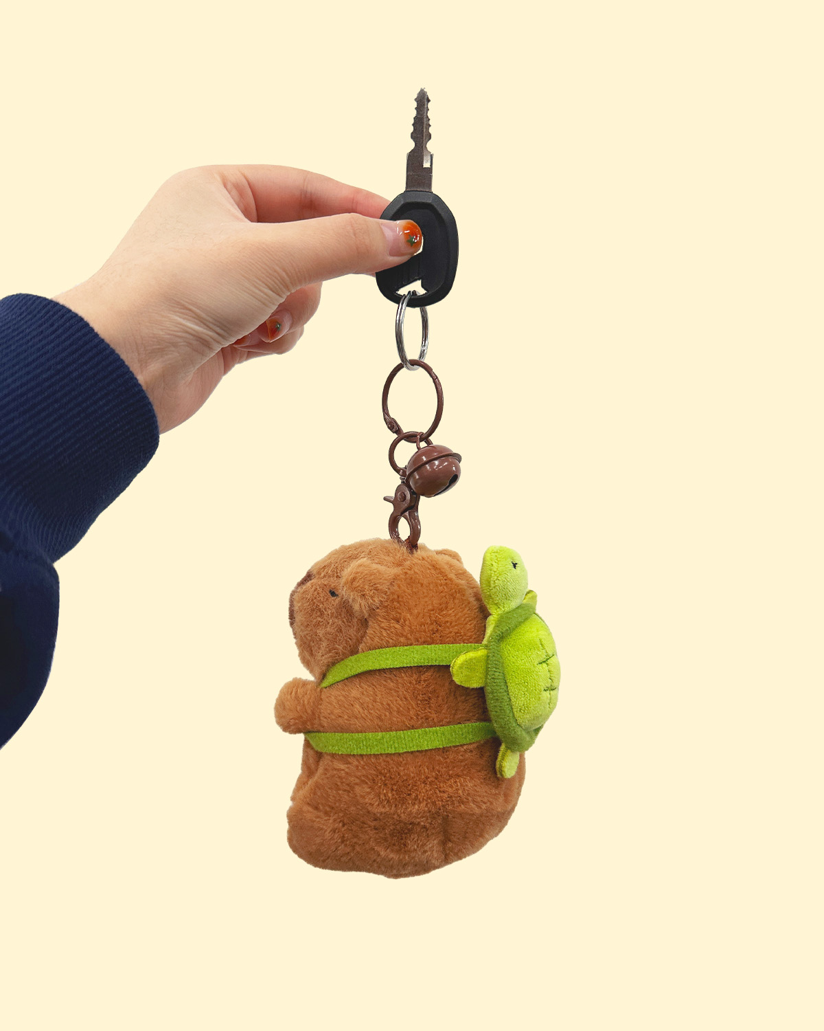 Turtle Capybara Stuffed Animal Pendant