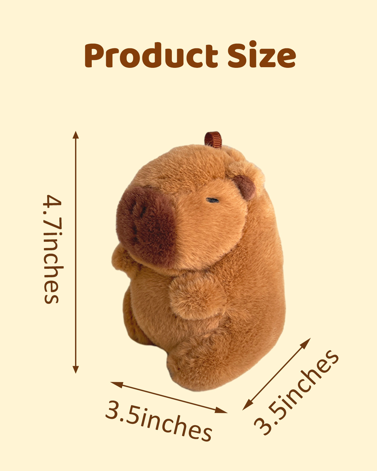 Duck Capybara Stuffed Animal Pendant