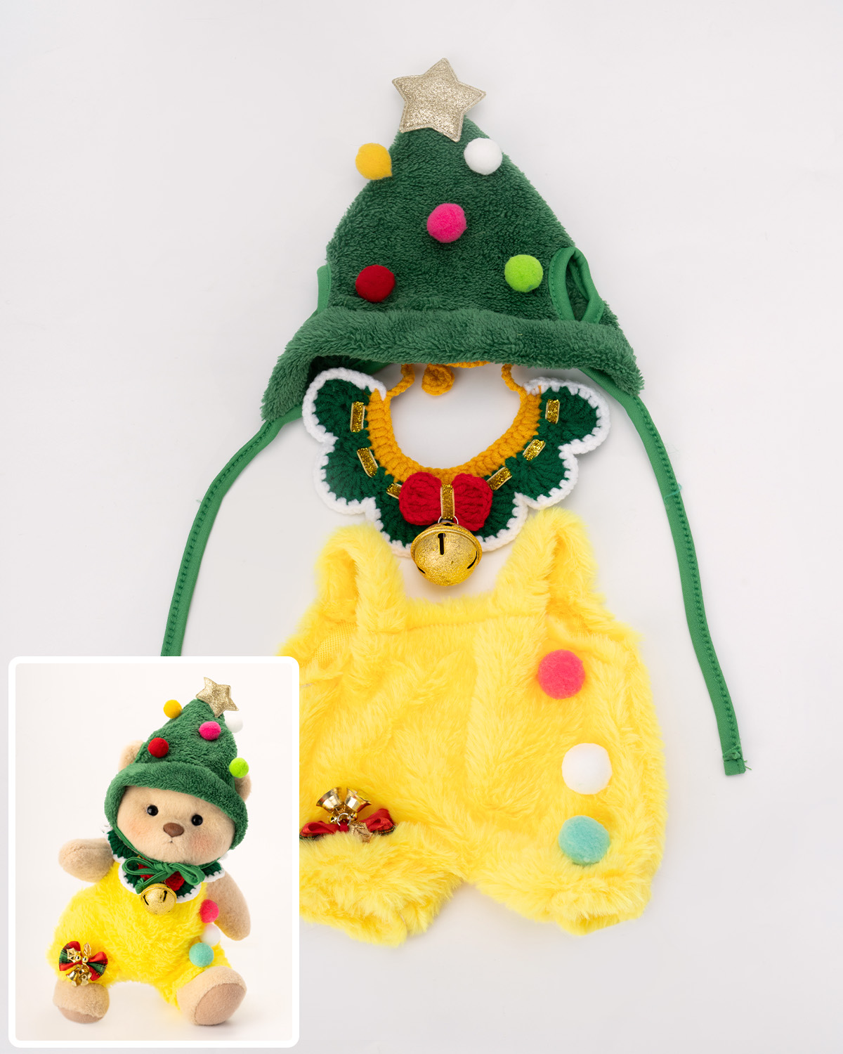 Christmas Tree Set of Three(Outfit Only) | Teddy Bear Clothes