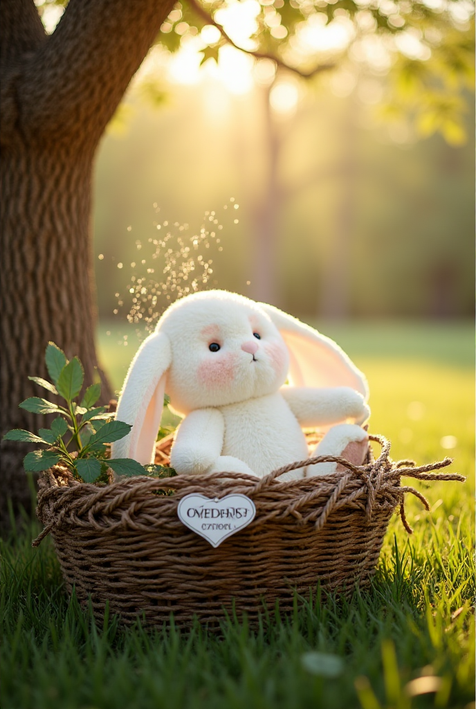 Getahug The White Bunny | Handmade Jointed Stuffed Animal Gift