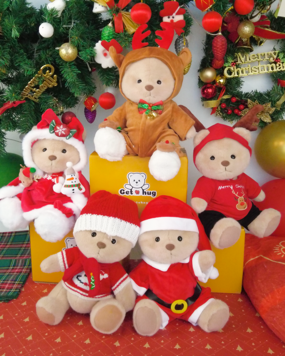 けいち【新品未開封】nene様 メモパッド Christmas Bear Best Getahug Jointed Teddy Bear Christmas Gifts