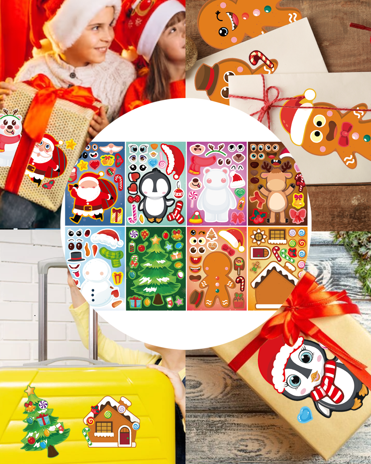 Christmas DIY Stickers 8 pcs