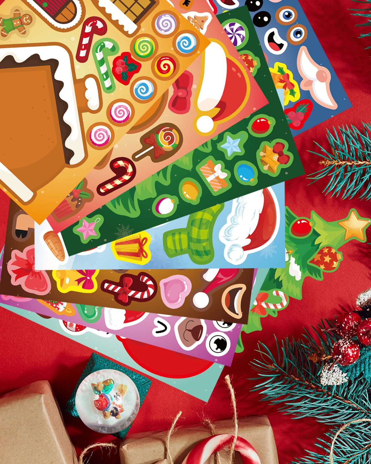 Christmas DIY Stickers 8 pcs