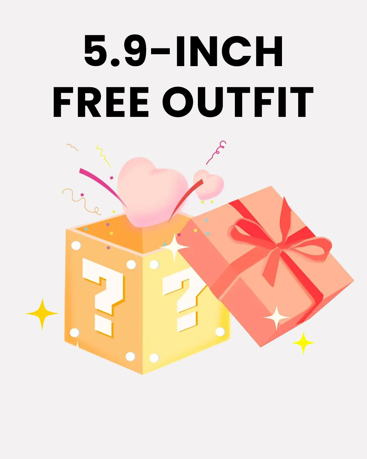 Free Outfit | 5.9 Inches Teddy Bear Clothes