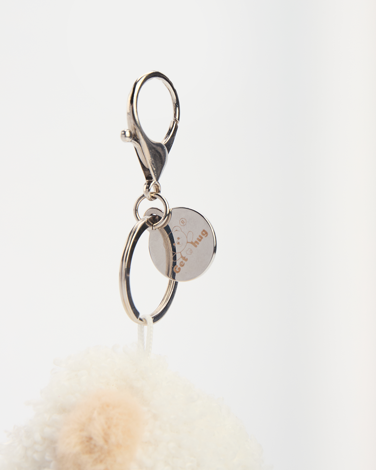 Getahug 5.9 Inches Love Polar Fleece Brown Mini Bear Pendant Keychain Gift