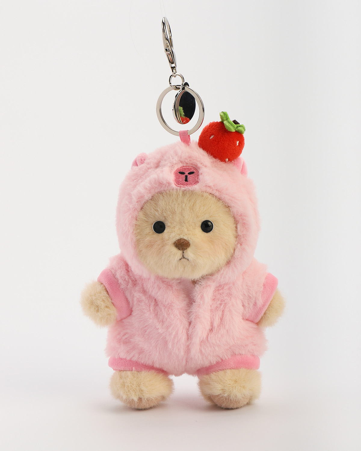 Getahug Strawberry Capybara Bear with Mini Bear Gift Bundle