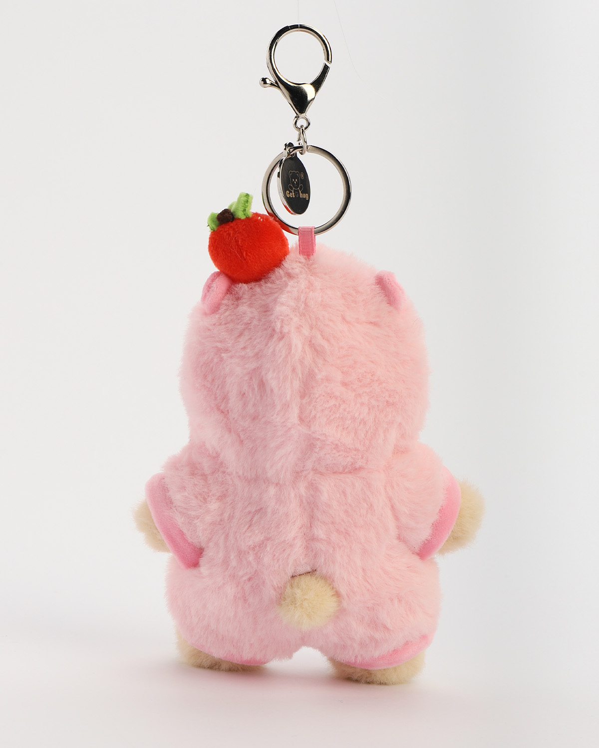 Getahug 5.9 Inches Strawberry Capybara Brown Mini Bear Pendant Keychain Gift