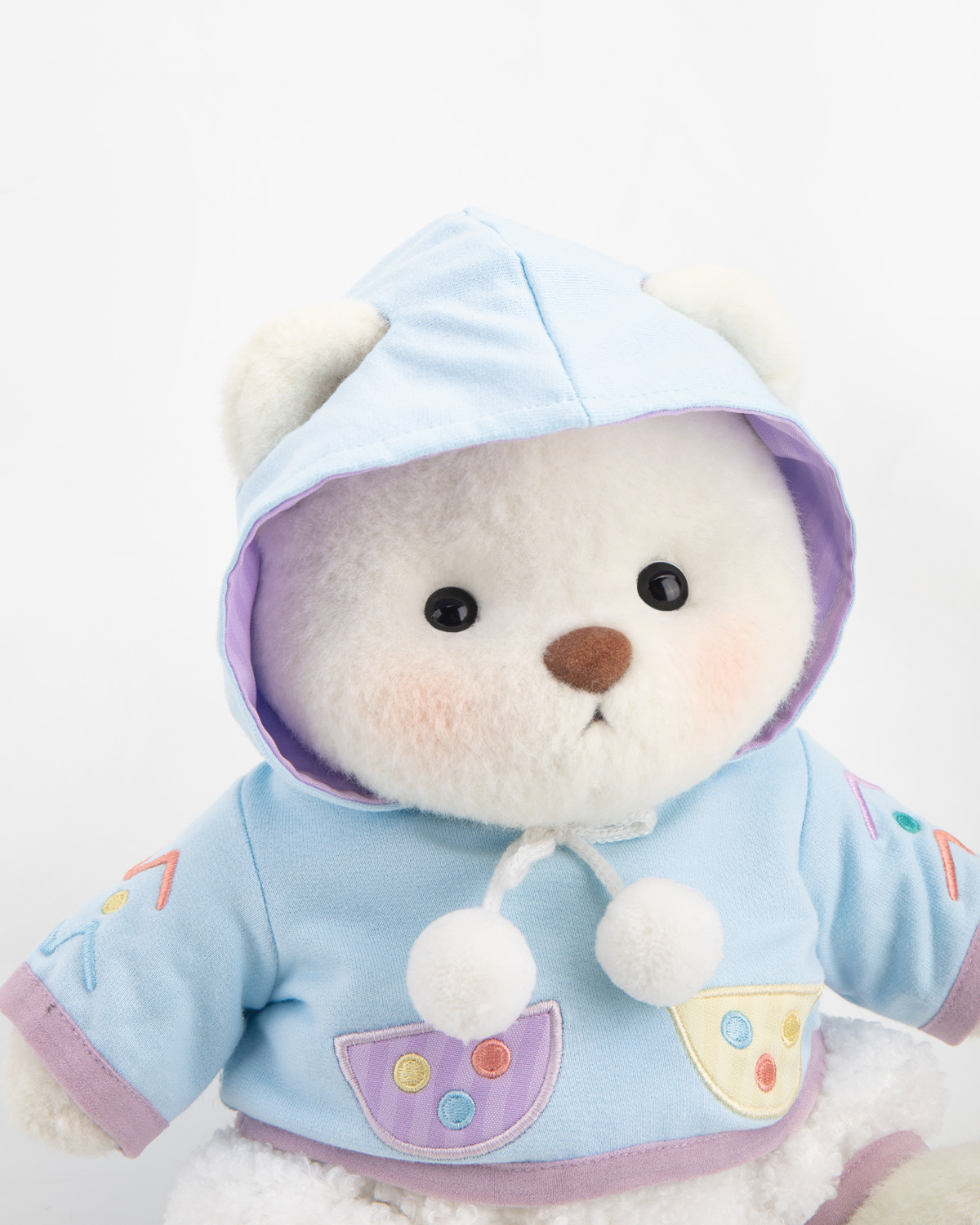 Getahug Blue Easter Egg Hooded Sweatshirt Bear | Handmade Jointed Teddy Bear Gift