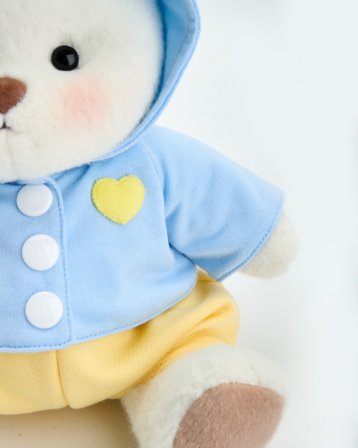 Getahug Love Blue Hoodie Bear | Handmade Jointed Teddy Bear Gift