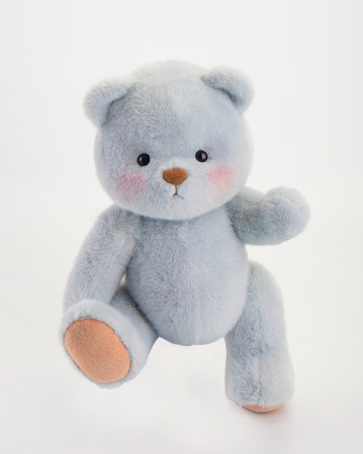 ★2025SS新作★glowny★TEDDY SNUG TEE Gund - I Love You T-shirt Bear - Pink - 12