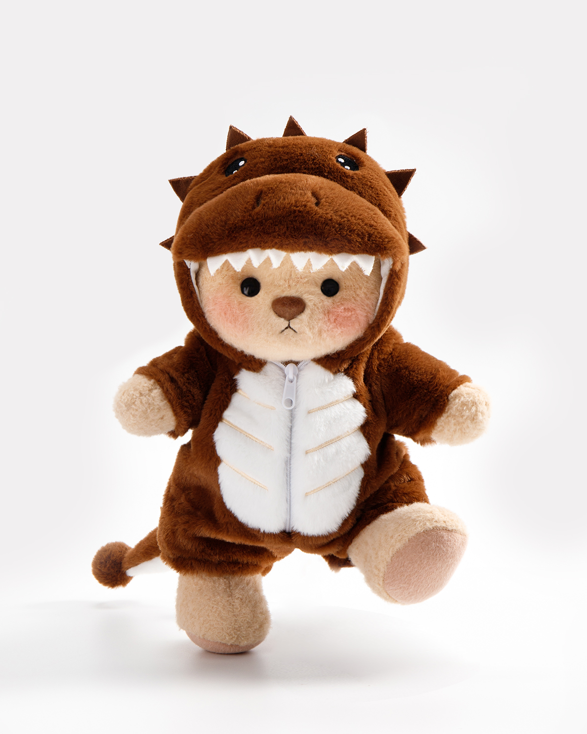 Getahug Brown Ankylosaurus Bear | Handmade Jointed Teddy Bear Stuffed Animal Gift