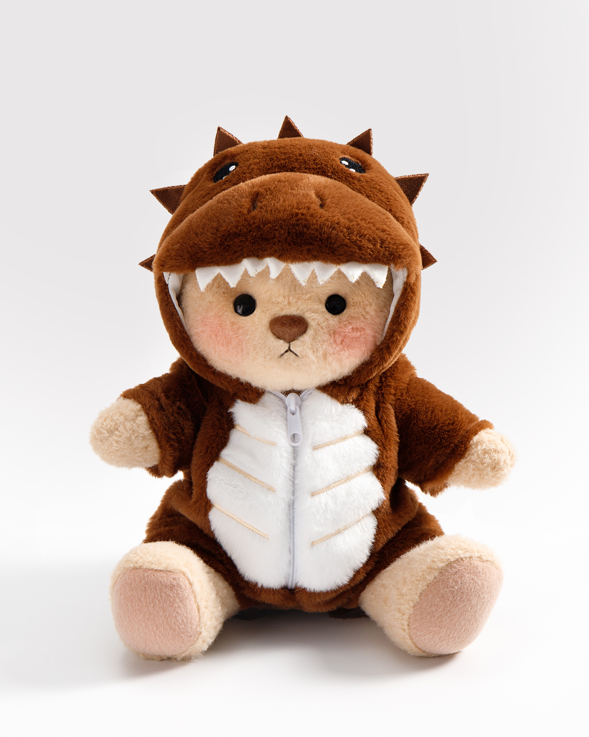 Getahug Brown Ankylosaurus Bear | Handmade Jointed Teddy Bear Stuffed Animal Gift