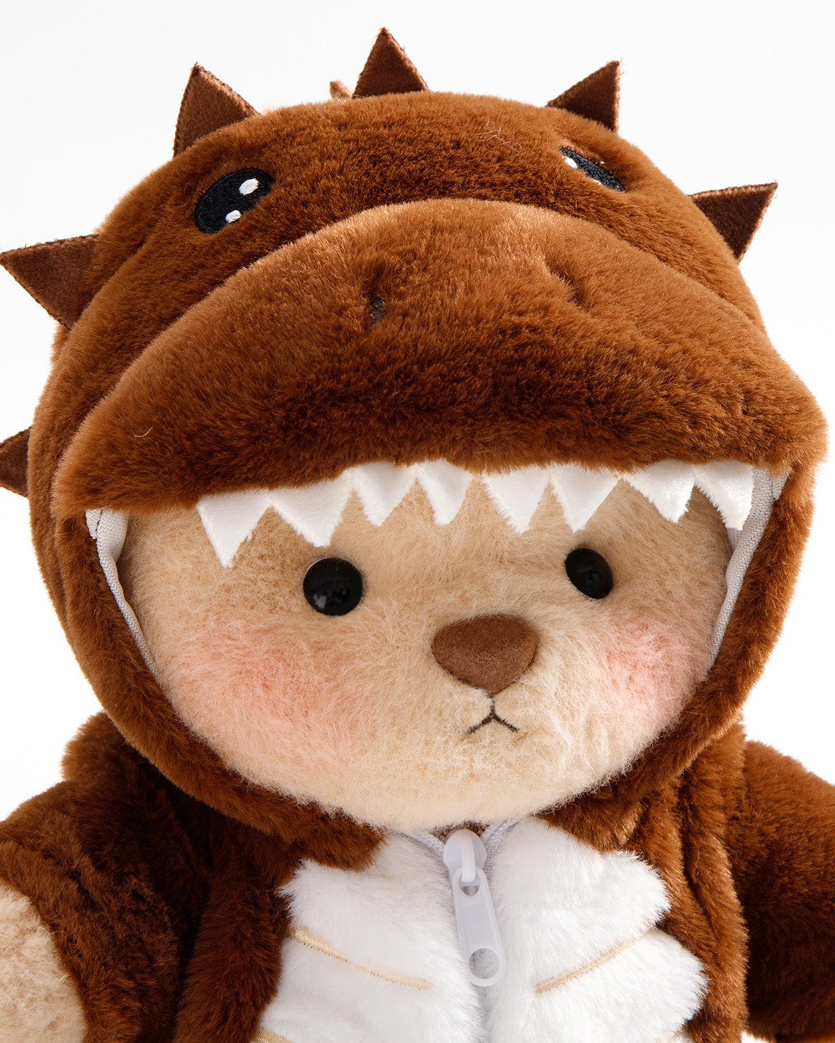 Getahug Brown Ankylosaurus Bear | Handmade Jointed Teddy Bear Stuffed Animal Gift