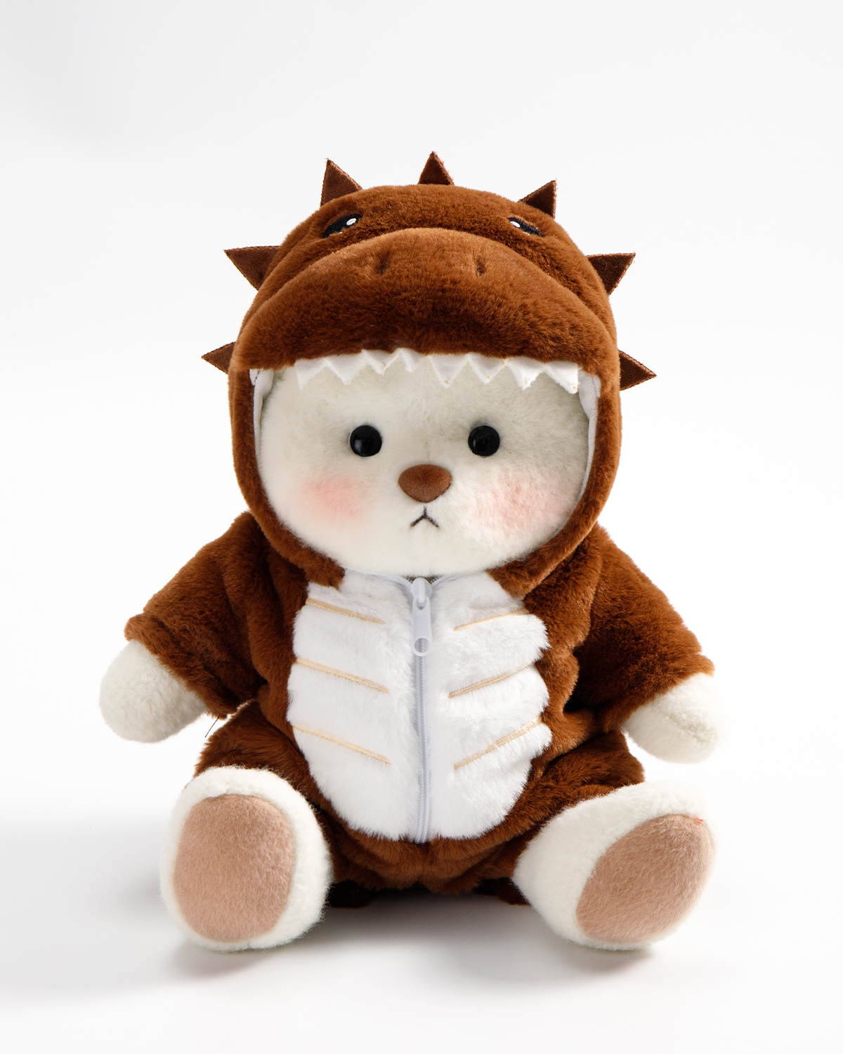 Getahug Brown Ankylosaurus Bear | Handmade Jointed Teddy Bear Stuffed Animal Gift