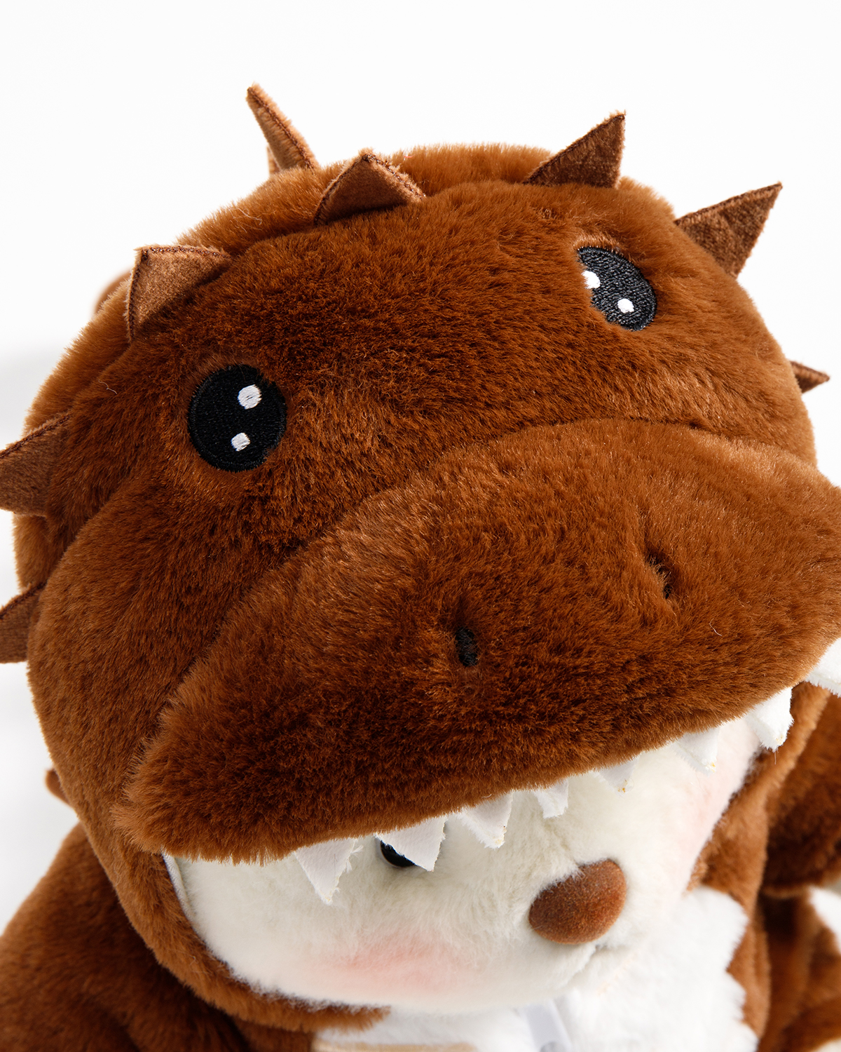 Getahug Brown Ankylosaurus Bear | Handmade Jointed Teddy Bear Stuffed Animal Gift