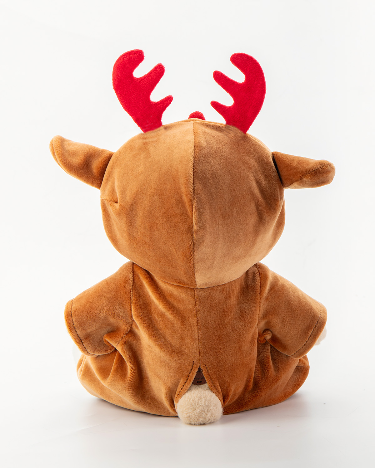 Getahug Red Antler Brown Onesie White Teddy Bear | Handmade Stuffed Animal Gift