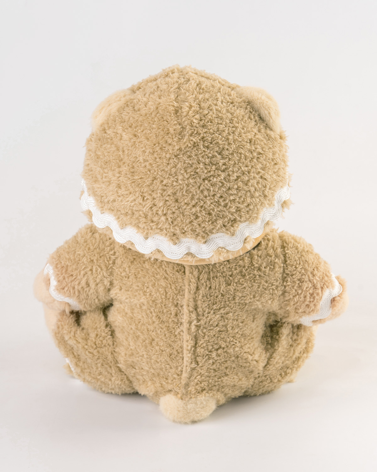 Getahug Christmas Gingerbread Man White Teddy Bear | Handmade Stuffed Animal Gift