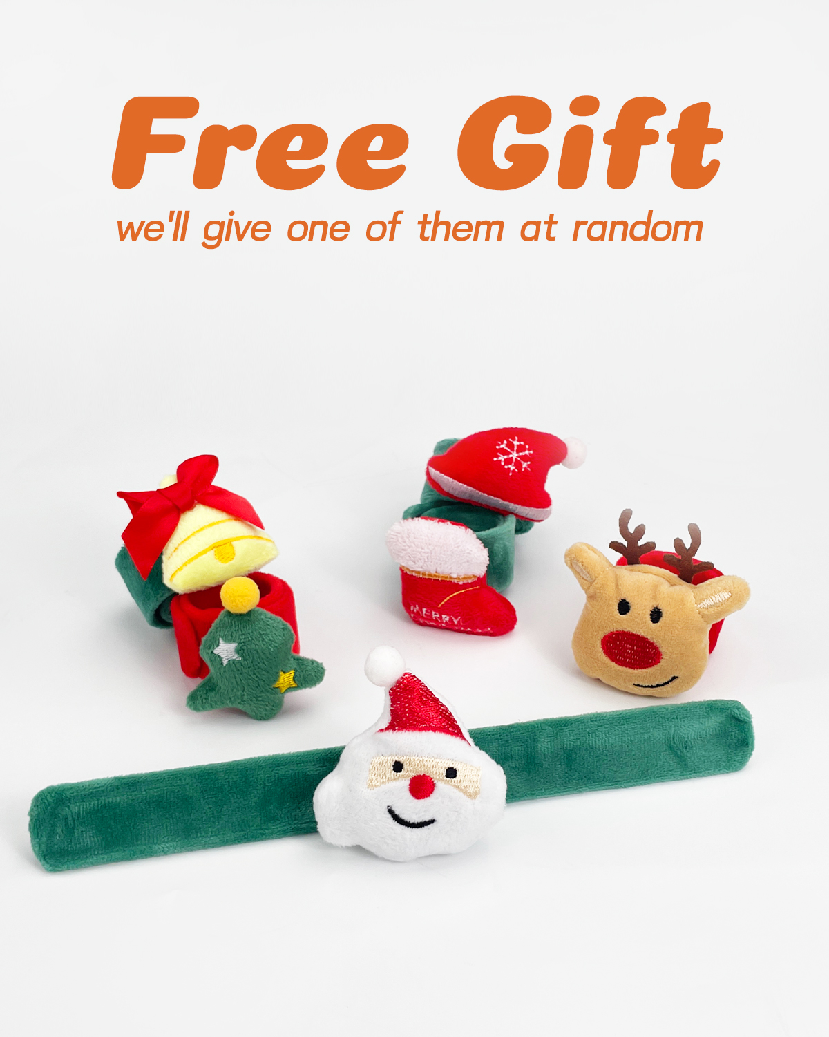 Getahug Christmas Slap Bracelet Free Gift
