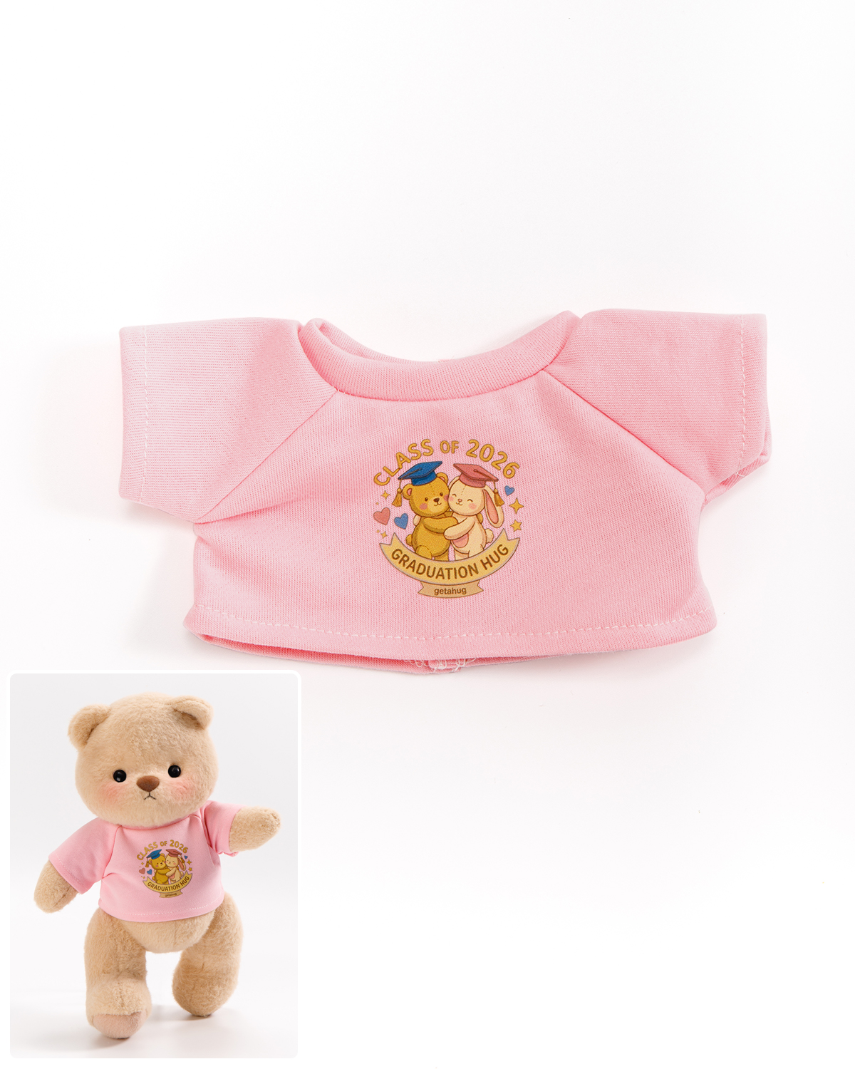 Getahug Class of 2026 Graduation Bear | Handmade Jointed Teddy Bear Gift for Graduates