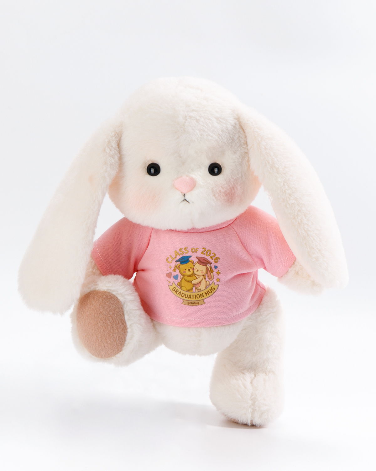 Getahug Class of 2026 Graduation Bunny Plush | Handmade Jointed Stuffed Animal Gift for Graduates