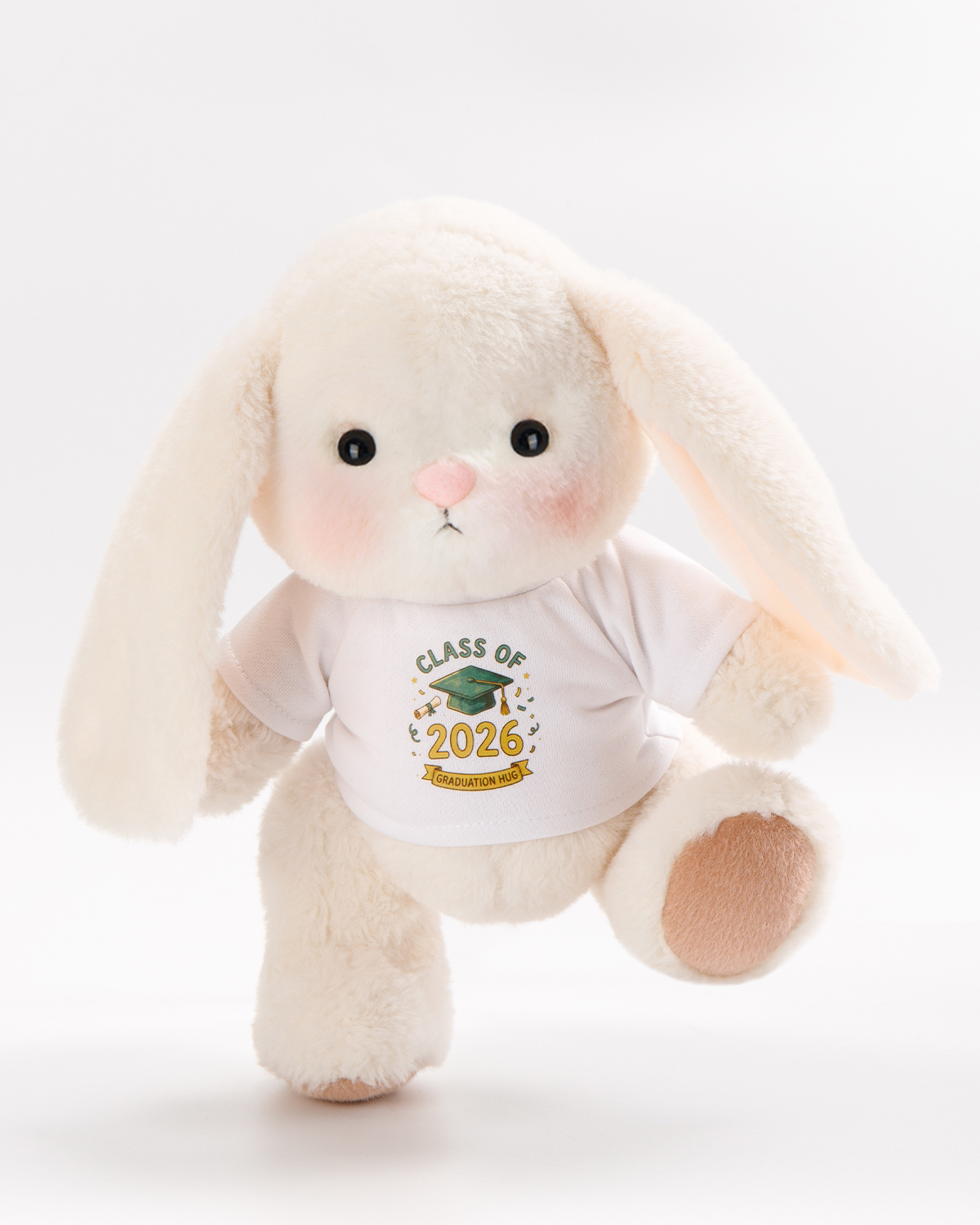 Getahug Class of 2026 Graduation Bunny Plush | Handmade Jointed Stuffed Animal Gift