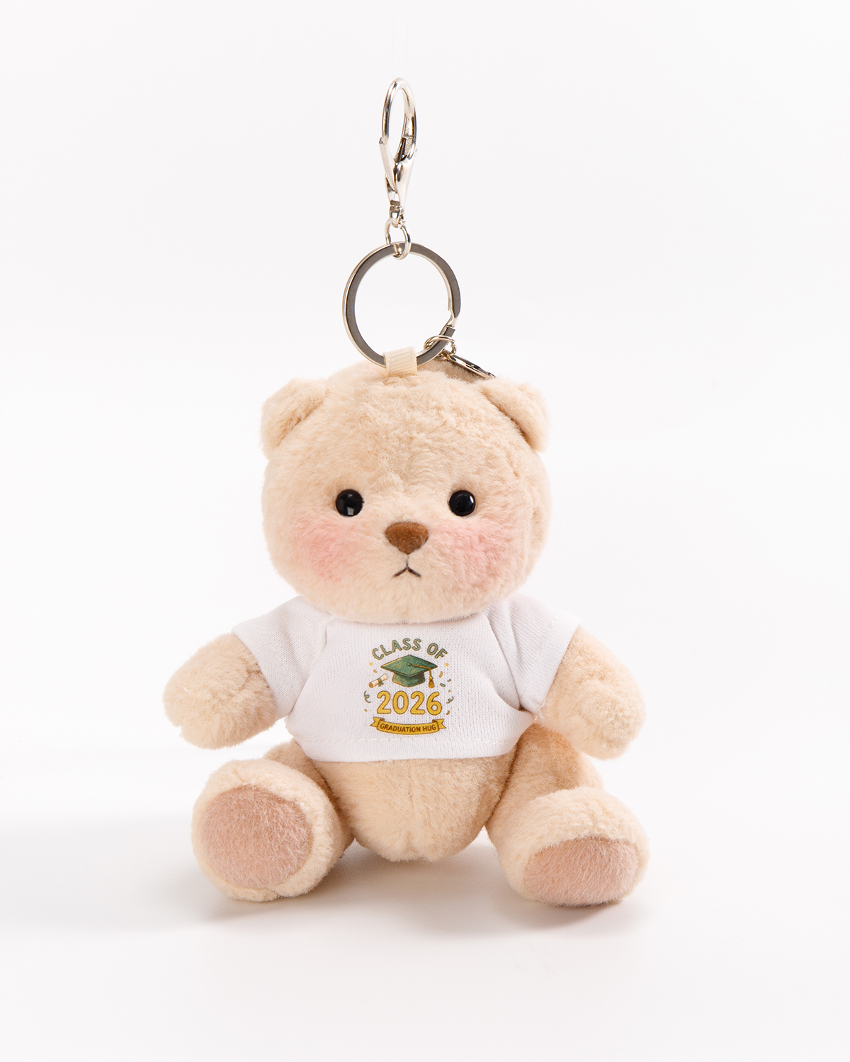 Getahug Class of 2026 Graduation Mini Bear Keychain | 5.9 Inches Plush Bag Charm Stuffed Animal Gift