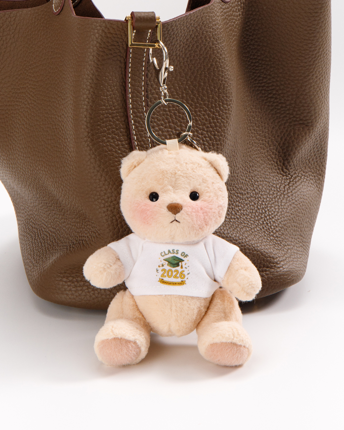 Getahug Class of 2026 Graduation Mini Bear Keychain | 5.9 Inches Plush Bag Charm Stuffed Animal Gift