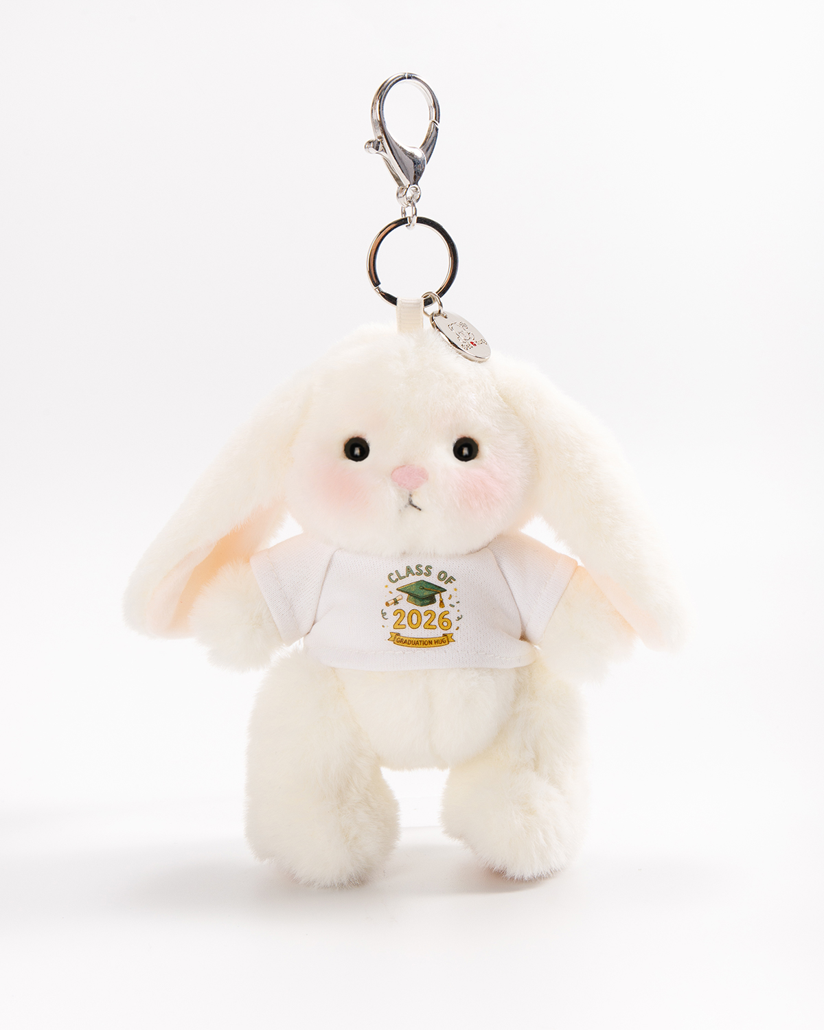 Getahug Class of 2026 Graduation Mini Bunny Keychain | 5.9 Inches Plush Bag Charm Gift for Graduates